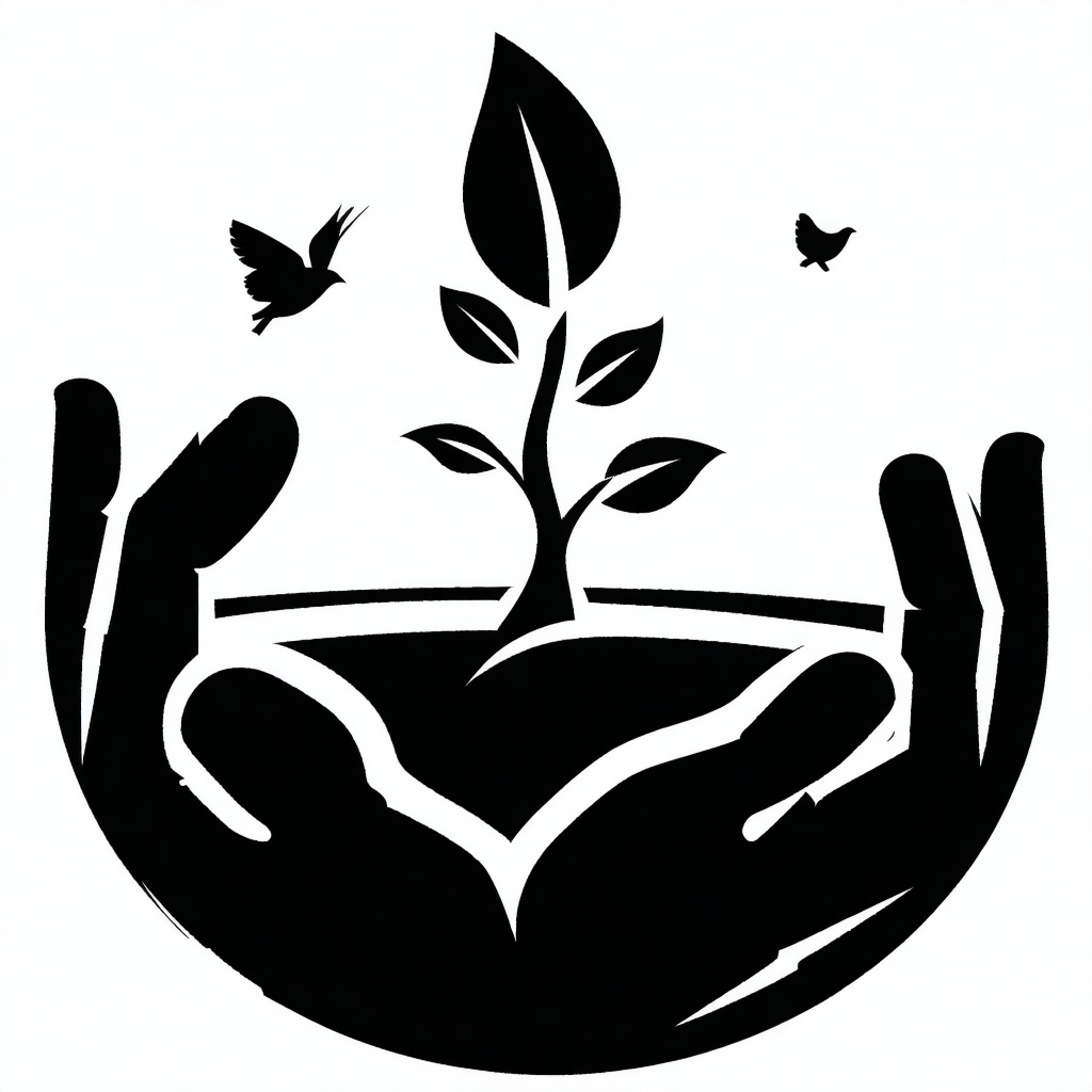 a black PNG icon that relays our project commitment to community sustainability and ecofriendliness-1